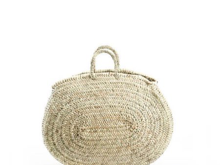 Handmade Palm Leaf Basket – Oval Small For Discount