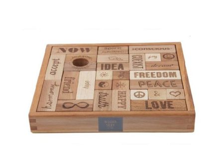 Wooden Story Peace And Love Blocks – 29 pcs Cheap