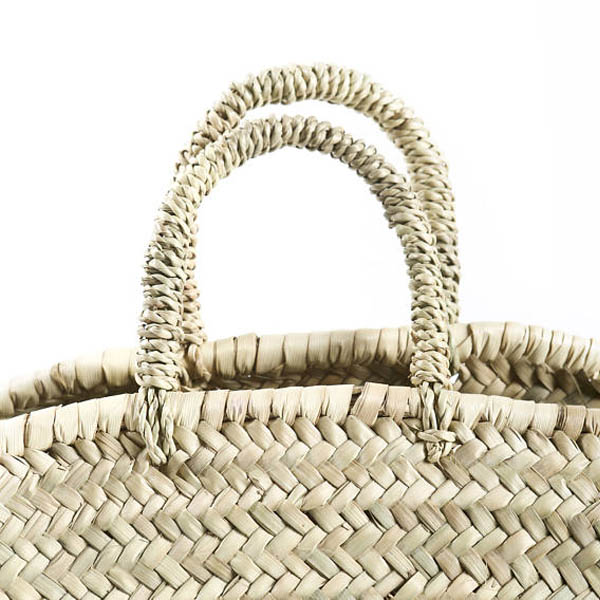 Handmade Palm Leaf Basket – Oval Small For Discount