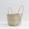 Bohemia Design Handmade Palm Leaf Cross Basket Sale