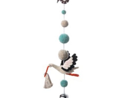 Sew Heart Felt Decorative Pom Pom Mobile - Ezra Stork Discount