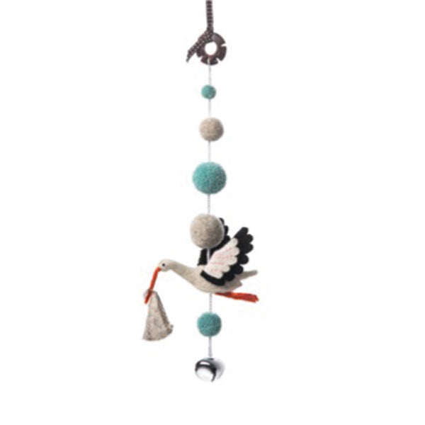 Sew Heart Felt Decorative Pom Pom Mobile - Ezra Stork Discount