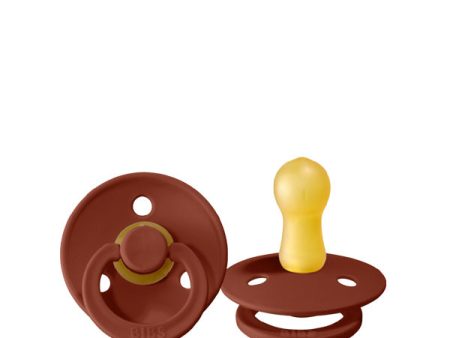 Bibs Classic Round Pacifier - Rust For Cheap