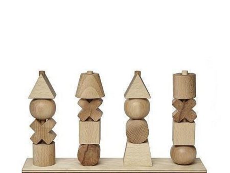 Wooden Story Stacking Toy XL – Natural on Sale