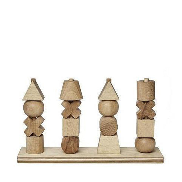 Wooden Story Stacking Toy XL – Natural on Sale