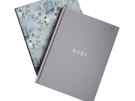 Write To Me x Mrs Mighetto Baby Journal - Whalie Hot on Sale