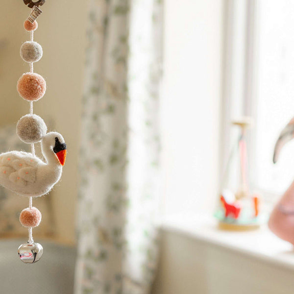 Sew Heart Felt Decorative Pom Pom Mobile - Odette Swan Online now