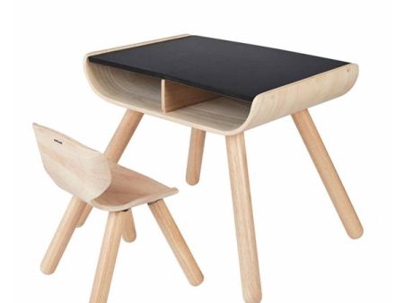 Plan Toys Table and Chair Set - Black Online