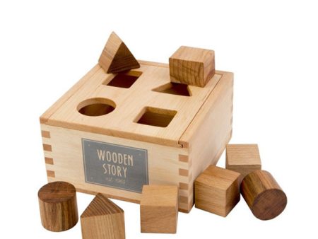 Wooden Story Shape Sorter – Natural For Sale