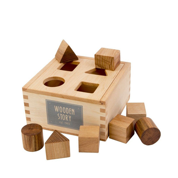 Wooden Story Shape Sorter – Natural For Sale