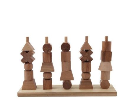 Wooden Story Stacking Toy – Natural Fashion