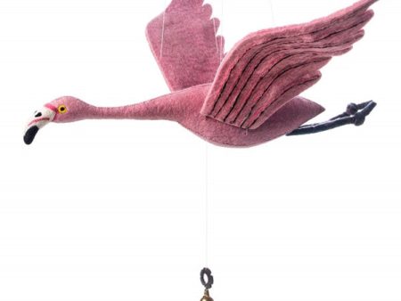 Sew Heart Felt Mobile - Flying Alice Flamingo For Sale