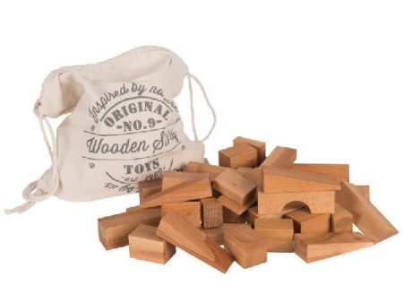 Wooden Story Natural Blocks XL – 50 pcs Discount