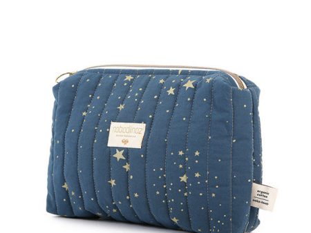 Nobodinoz Travel Vanity Case - Gold Stella   Night Blue Supply