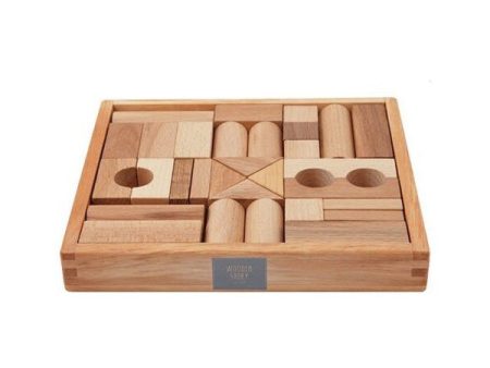 Wooden Story Natural Blocks – 30 pcs Supply