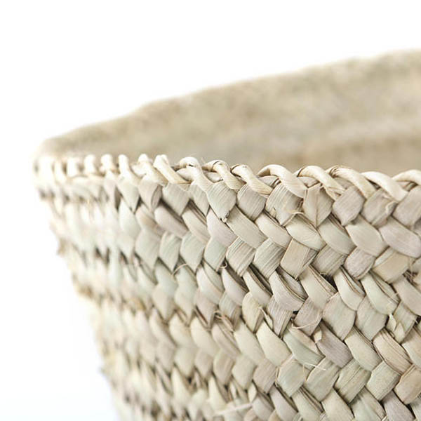 Bohemia Design Woven Palm Leaf Basket Natural Discount