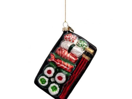 Vondels Glass Shaped Christmas Ornament - Sushi Plate Online now