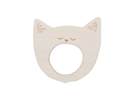 Wooden Story Teether – Yawning Cat Discount