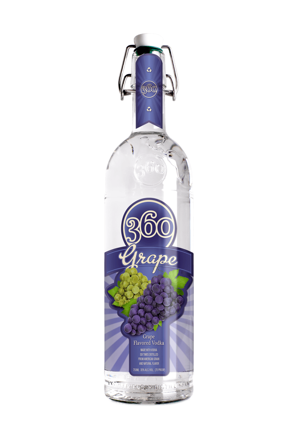 360 Vodka Concord Grape Vodka 750 ML For Sale